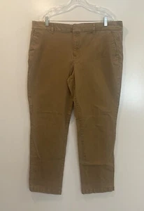 Tommy Hilfiger Montauk Stretch Straight Chino Pants Brown Womens Size 18 (961) - Picture 1 of 6