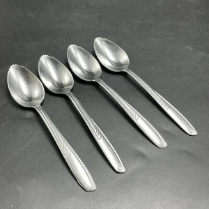 "4 cucharas imperiales de acero inoxidable dentadas para pomelo cítricos 6"" utensilio liso EE. UU. de colección" - Imagen 1 de 7