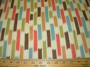 11 6/8 YDS~STROHEIM DELILAH LINEN GLOBAL ETHNIC UPHOLSTERY FABRIC FOR LESS - Picture 1 of 3