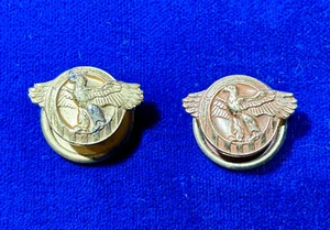 U.S. NAVY Old PreWWII Eagle Head Button Cuff Links Waterbury Button Co FREE SHIP - Picture 1 of 3
