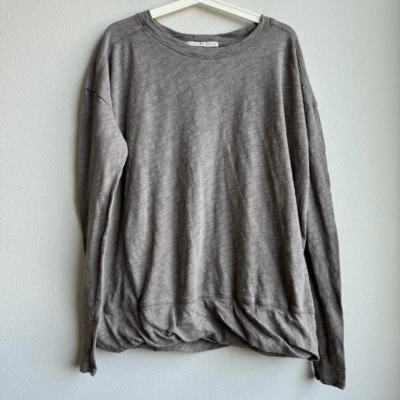 Suéter clássico sustentável bainha torcida 100% algodão Peruvian Connection tamanho médio - Imagem 1 de 4