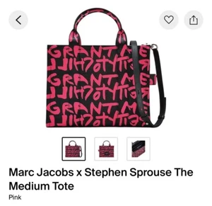 Stephen Sprouse x Marc Jacobs Medium Tote Bag (Pink Graffiti) - Picture 1 of 2
