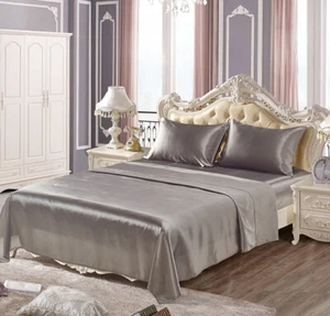 Queen/King Ultra SOFT - 3/4 Pcs FITTED Sheet Set Bed New & Breathable & Cooling - Picture 1 of 13