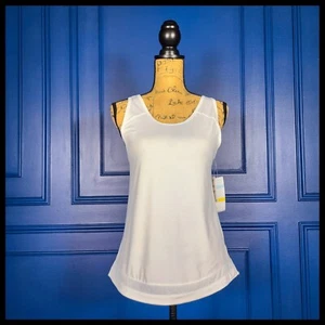 Zella Lightweight White Tank Top-Small - Picture 1 of 8