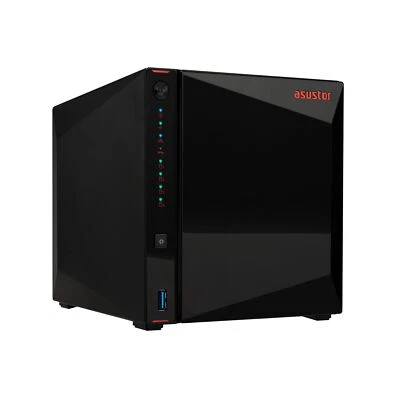 Asustor AS5404T 4 Bay NAS Storage, Quad-Core 2.0GHz CPU, 4xM.2 NVMe SSD Slots... - Image 1 of 4