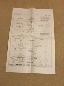 Aeromodeller scale drawing No. 3002 Coates Swalesong 1/24 & 1/48 scale - Picture 1 of 5
