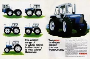 County Ford Tractor Range Poster Brochure Farmers Weekly Magazine A1/A2/A3/A4 - Picture 1 of 1