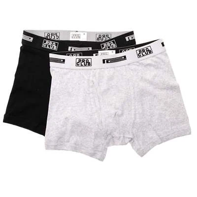 Paquete de 2 calzoncillos boxer Pro Club cómodos de algodón suave para hombre Foto 1 de 3