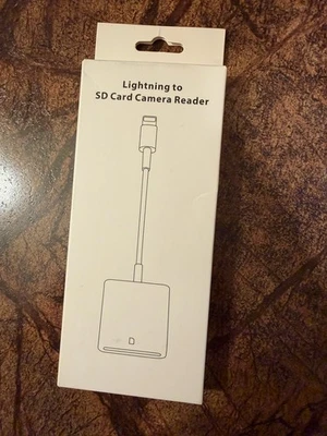 Apple Lightning to SD Card Camera Reader OEM New - Image 1 of 4