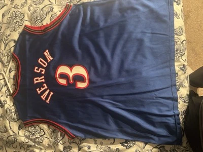 Iverson Jersey Large Philadelphia  76ers Allen size 44 vintage CHAMPION Vintage - Image 1 of 3