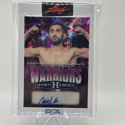 2025 Leaf Sports Heroes Warriors  Pirple Ice Saidyokub Kakhramonov 5/5 Auto 🔥 - Image 1 of 3
