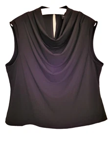 Sincerely Jules Cuello Redondo Mujer Talla XL Negro Nuevo Sin Etiquetas Muy Suave Sin Mangas Shell - Imagen 1 de 6