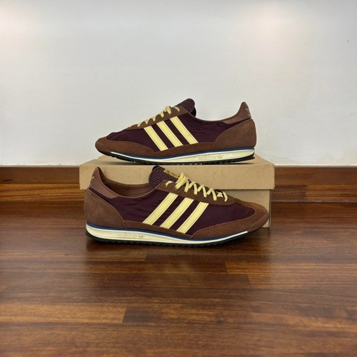 Autentiche Adidas SL 72 'Maroon Almost Yellow' Uomo UK 10.5