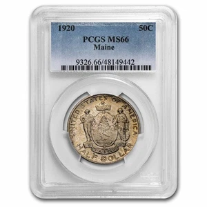1920 Maine Centennial Half Dollar MS-66 PCGS - Picture 1 of 3