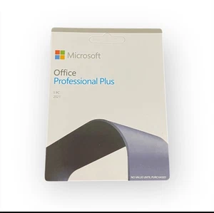 Microsoft Office Professional Plus 2021 retail 1PC product card sealed genuine - Picture 1 of 4