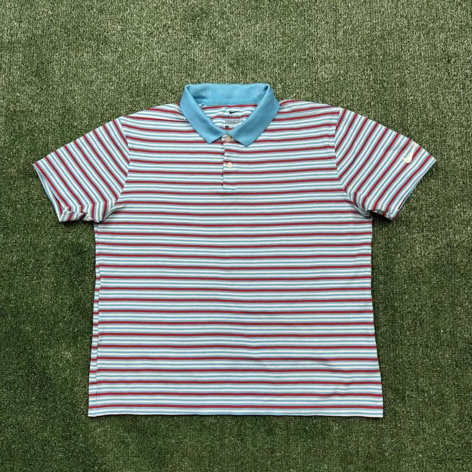 Nike Camisa Polo a Rayas Para Mujer Talla M Multicolor Camisa Manga Tejida Tenis Golf Foto 1 de 4
