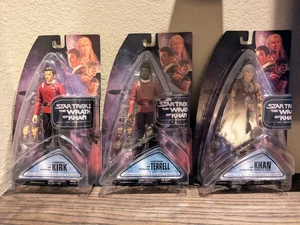 Star Trek II Wrath of Kahn Admiral Kirk Captain Terrell Khan Action Figure 2007 - Picture 1 of 7