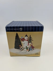 DEPT 56 VILLAGE SQUARE SNOWMAN 2002 RETIRED Heritage Village Collection 56.5863 - Picture 1 of 4