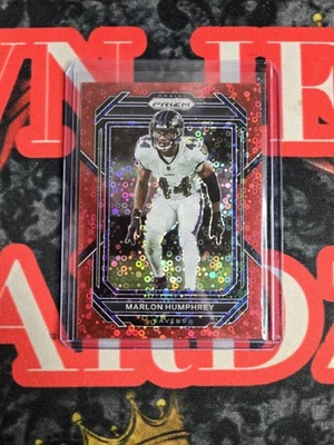 2022 Panini Prizm - Marlon Humphrey #24 Red No Huddle Prizm /50 - Image 1 of 2