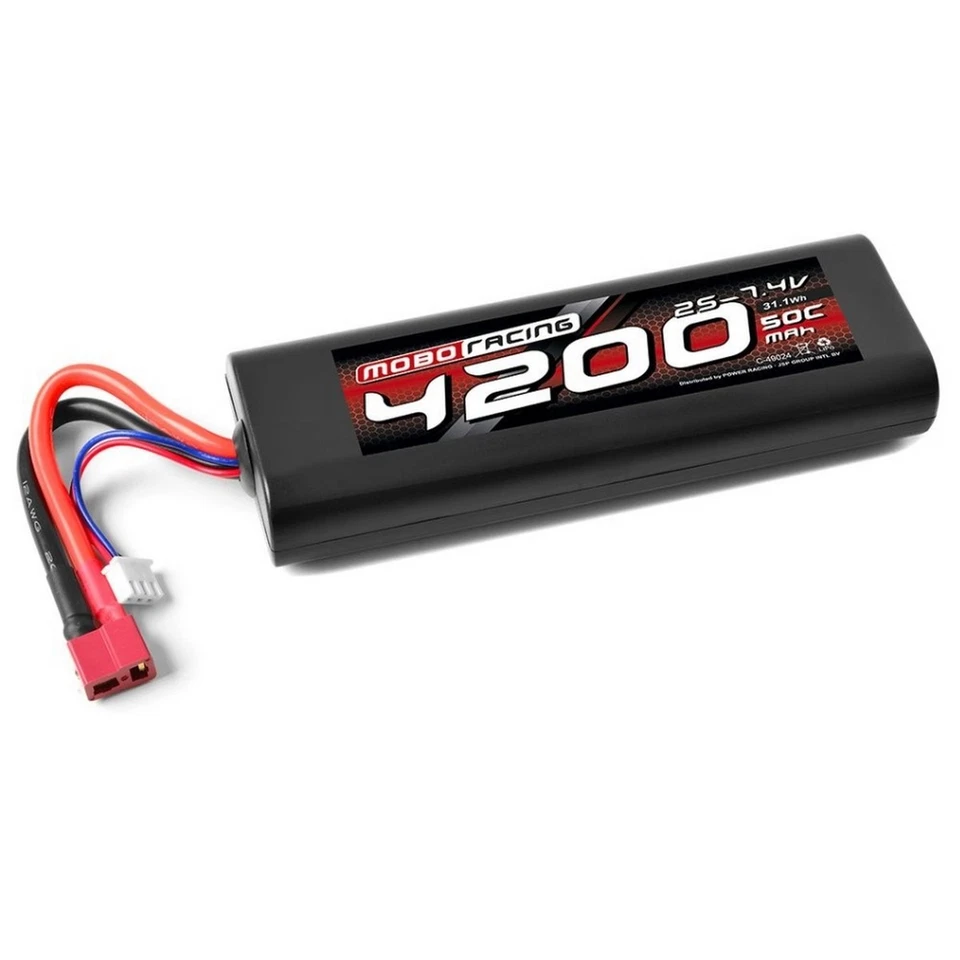 mobo-racing LiPo 2S 7.4V 4200 mAh 50C T-Plug Deans Power Racing by Team Corally - Bild 1 von 1