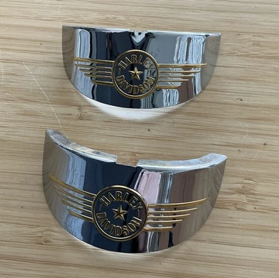 Harley Davidson “Fat Boy” Logo Turn Signal Visors 60087-96 - Image 1 of 3