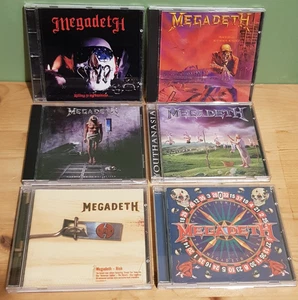 6 MEGADETH CD Albums: KILLING BUSINESS countdown YOUTHANASIA capitol PEACE risk - Picture 1 of 8