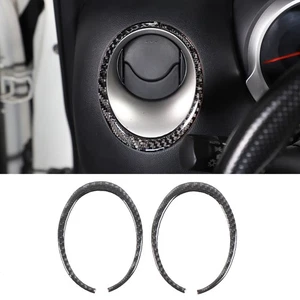 Carbon Car Instrument Side Air Outlet Frame Ring Sticker For Nissan Juke 2011-19 - Picture 1 of 12