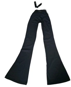 YoungLA leggings svasati donna nero campione TG XXS tempo libero palestra mod urbano nuovi con etichette - Foto 1 di 19