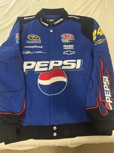 Jeff Gordon JH Design Royal Pepsi Full-Snap Twill Uniform Jacket Size L (NEW) - Picture 1 of 4