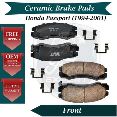 NUEVO OE Kit de pastillas de freno delanteras de cerámica para Honda Passport 1994-2001 10 años de garantía Foto 1 de 4