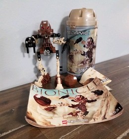 LEGO BIONICLE: Pohatu (8531) 100% Complete w/ Instructions, Canister, & Insert 