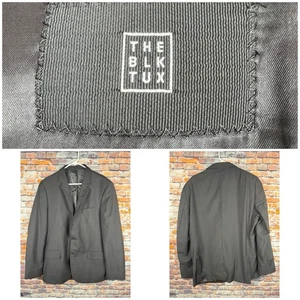 The BLK TUX Giacca Tuta Nera 2 Bottoni Tollegno 1900 Tessuto 42 Regular - Foto 1 di 13