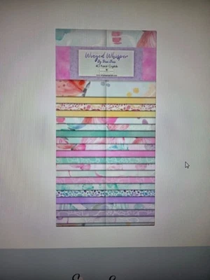 Wilmington Impresiones Susurro Alado Capa Pastel 42 10 X 10 Pulgadas Edredón Precortado Cuadrados Foto 1 de 4