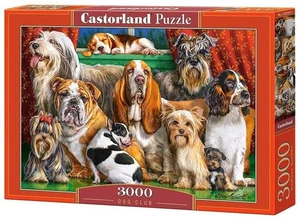 NEW Castorland Jigsaw Puzzle 3000 Pieces Marcello Corti Dog Club - Picture 1 of 2