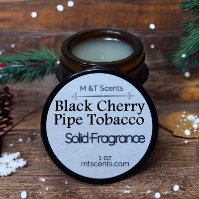 Pipa de tabaco cereza negra 1 oz fragancia sólida estilo vintage unisex Foto 1 de 4