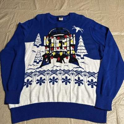 Disney Star Wars R2D2 Christmas Holiday Ugly Sweater Men’s XXL - Image 1 of 4