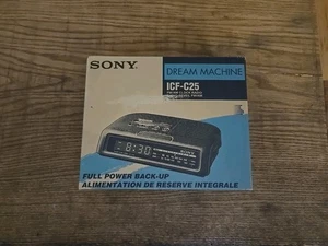 Sony Dream Machine ICF-C25 Used With Original Box - Picture 1 of 8