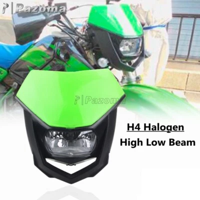 Conjunto de faros de moto de cross para Kawasaki KLX110 KLX125 KLX140L KLX250 KLX250R Foto 1 de 4