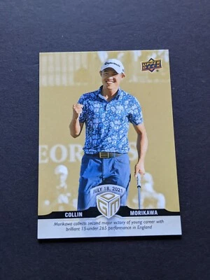 2021 UD Game Dated Moments Gold #6 Collin Morikawa RC Rookie PGA - Image 1 of 2