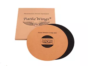 Cork Turntable Record Mat SET 2+2 mm Black ! Vinyl LP Audiophile MADE IN GERMANY - Picture 1 of 1