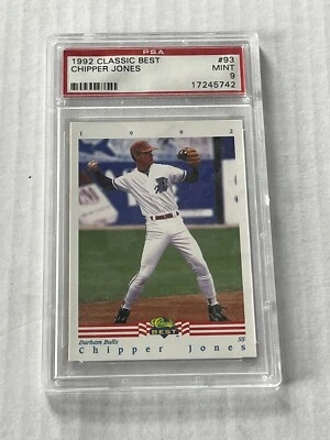 Chipper Jones 1992 Classic Best Durham Bulls RC PSA 9 MINT Atlanta Braves RARE🔥 - Image 1 of 4