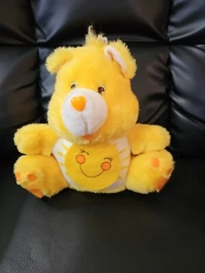 Vintage 1984 American Greetings Care Bear Plush Sunshine ๐ Funshine Bank - Picture 1 of 12