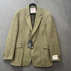 Harris Tweed men's jacket blazer size 46 wool herringbone hacking country - Picture 1 of 24