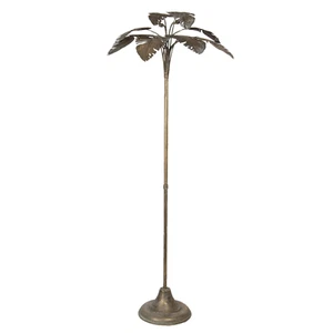 165cm LED Metal Floor Lamp Light Palm Leaf Leaves Design Gold 40w Inline Switch - Picture 1 of 2