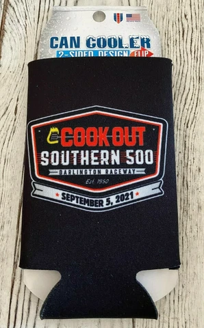 2021 Darlington Cookout Southern 500 Koozie Coozie Can Cooler Hugger 16 oz New Cover