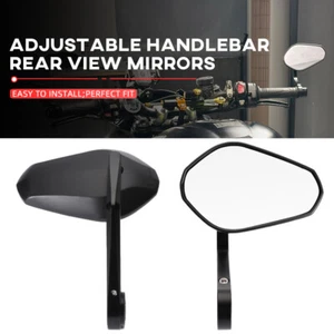 E9 Adjustable Handlebar Rear View Mirrors For Street Triple 765 R/S/RS 2017-2021 - Picture 1 of 24