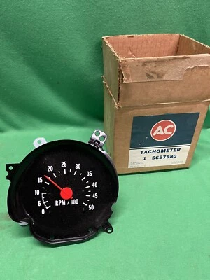 73-87 73 74 75 GMC Chevy Truck NOS Tachometer C10 C20 K10 K20 Part Squarebody - Image 1 of 4