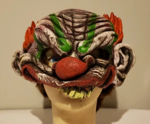 Halloween Kostüm böse gruselige Clown Maske 2001 Fright Asylum - Bild 1 von 4