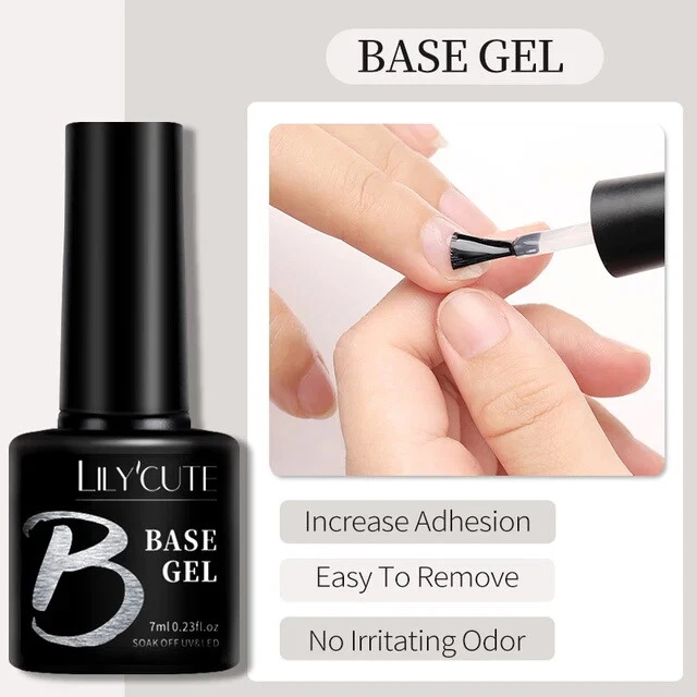 7ml Nagel Base / Top Coat Gel UV LED Überlack Versiegler Finish Nails Lack Acryl - Bild 1 von 1