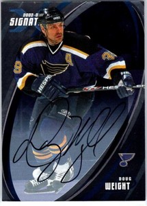 2002-03 Be a Player Signature Series Doug Weight St. Louis Blues #163